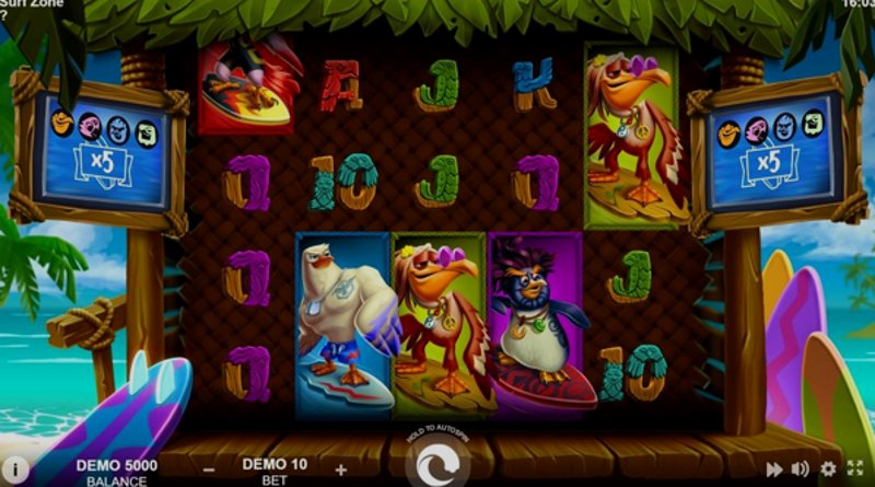 Играть Surf Zone от Evoplay в казино 1Win