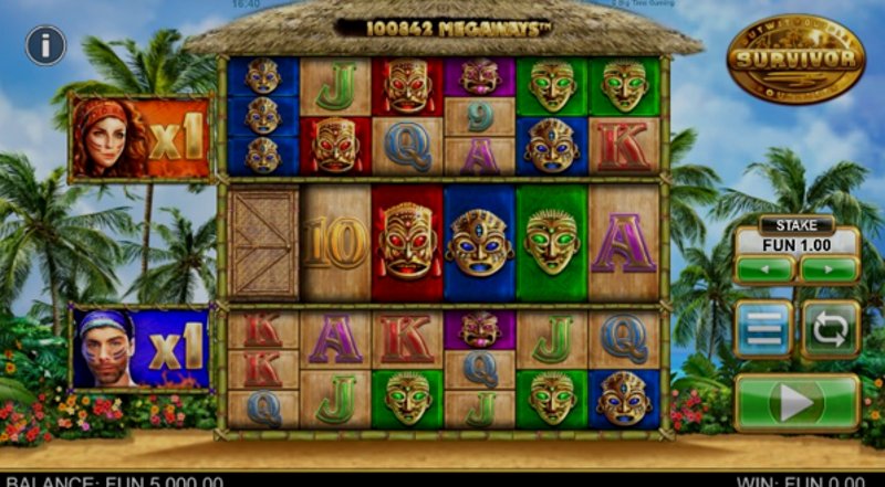 Играть Survivor от Big Time Gaming в казино 1Win