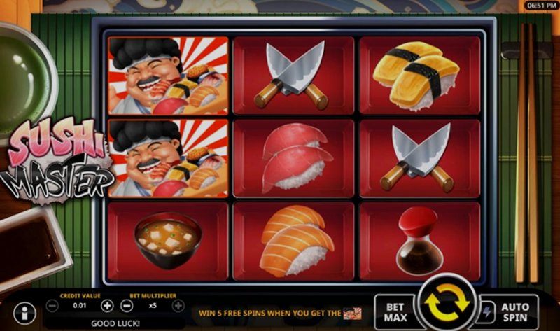 Играть Sushi Master от Swintt в казино 1Win
