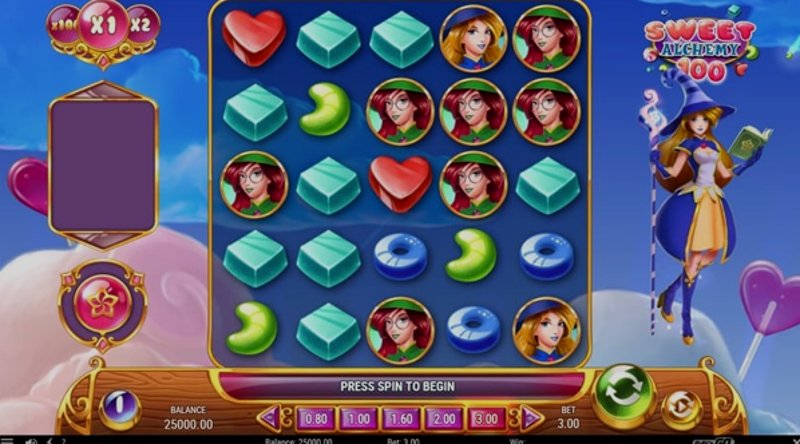 Играть Sweet Alchemy 100 от Playn Go в казино 1Win