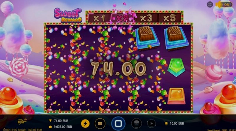 Играть Sweet Reward от Bf Games в казино 1Win