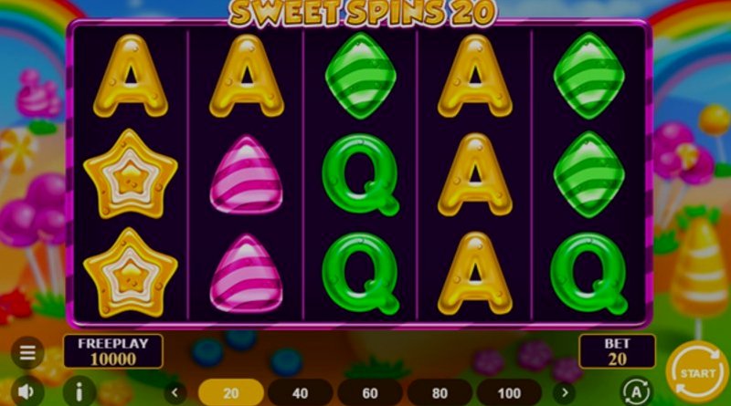 Играть Sweet Spins 20 от 1spin4win в казино 1Win