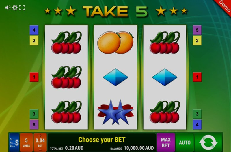 Играть Take 5 от Gamomat в казино 1Win
