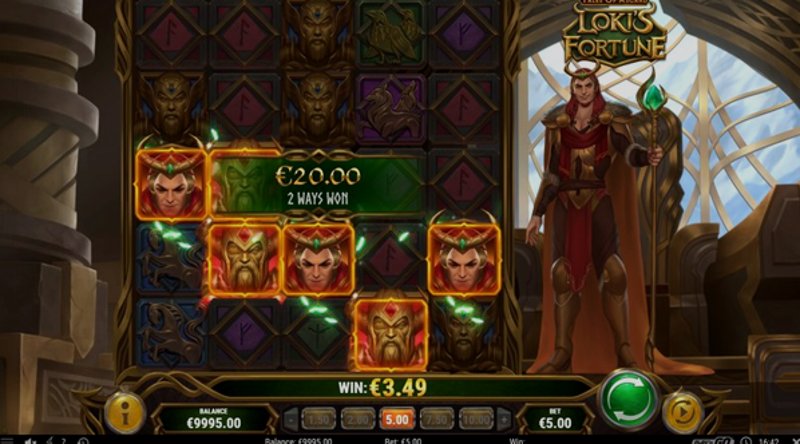 Играть Tales of Asgard: Loki’s Fortune от Playn Go в казино 1Win
