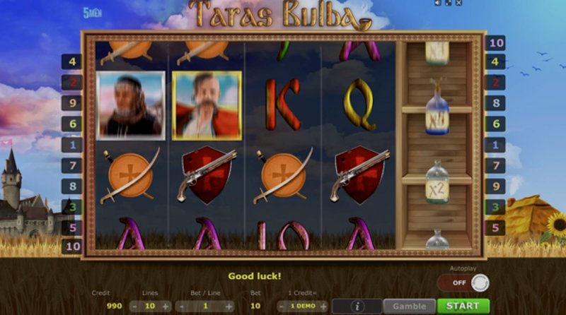 Играть Taras Bulba от 5 Men Gaming в казино 1Win