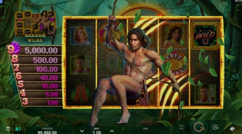 Играть Tarzan and the Jewels of Opar от Microgaming в казино 1Win