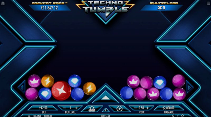 Играть Techno Tumble от Habanero в казино 1Win