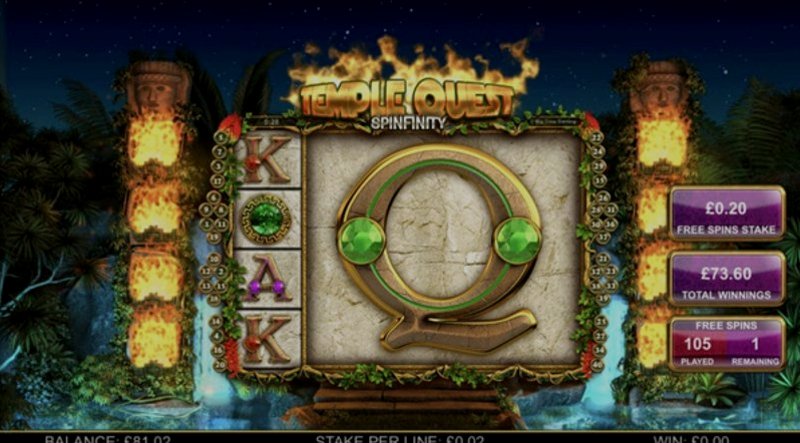 Играть Temple Quest Spinfinity от Big Time Gaming в казино 1Win