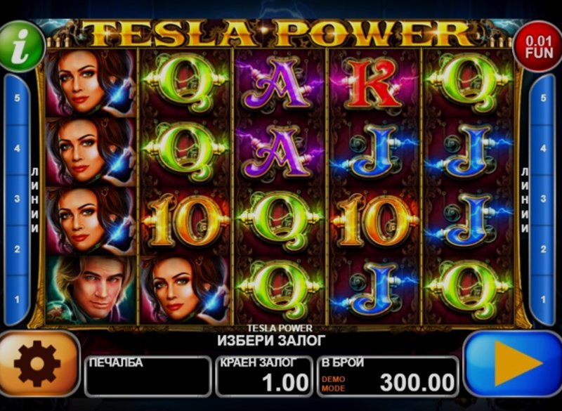 Играть Tesla Power от Ct Interactive в казино 1Win