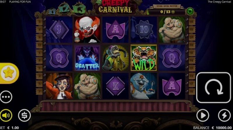 Играть The Creepy Carnival от No Limit City в казино 1Win