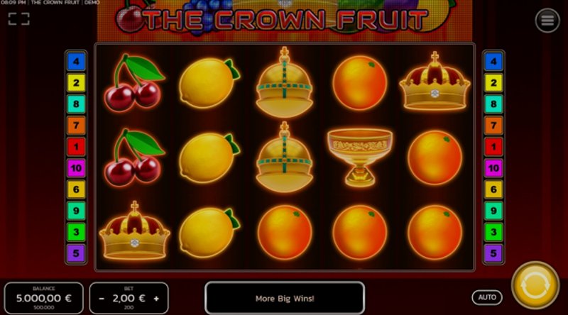 Играть Crown Fruit от Fazi в казино 1Win