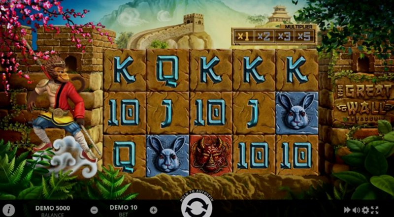 Играть The Great Wall Treasure от Evoplay в казино 1Win