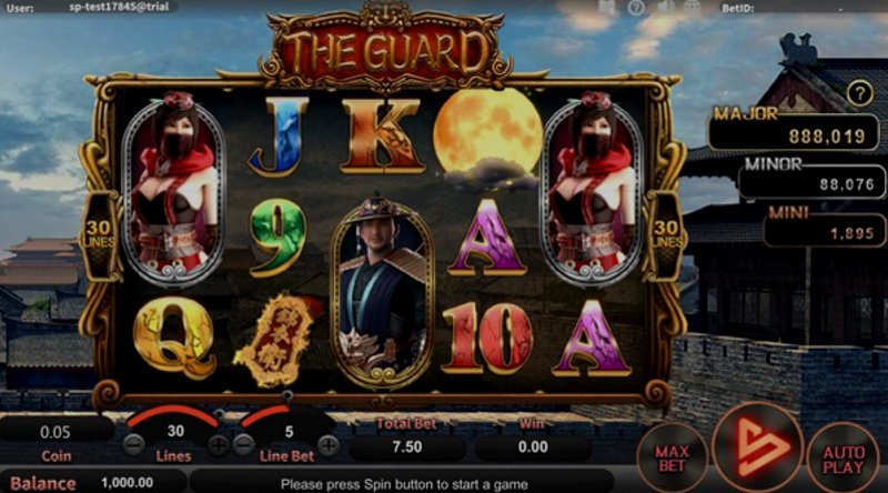 Играть The Guard от Simpleplay в казино 1Win