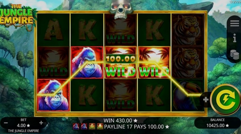 Играть The Jungle Empire от Booming в казино 1Win