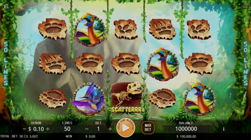 Играть The King of Dinosaurs от Kagaming в казино 1Win