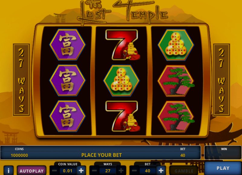 Играть The Lost Temple от Zeus Play в казино 1Win