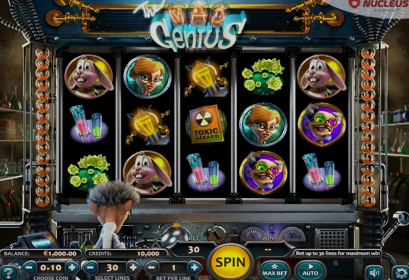 Играть The Mad Genius от Nucleus Gaming в казино 1Win