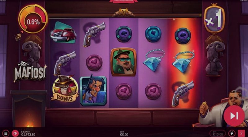 Играть The Mafiosi от Bluehorn в казино 1Win