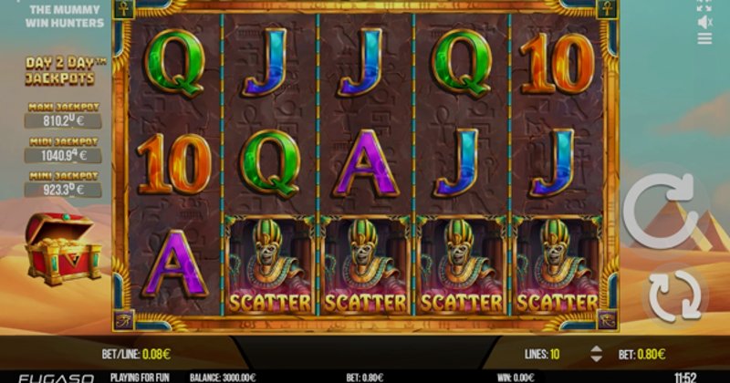 Играть The Mummy Win Hunters от Fugaso в казино 1Win