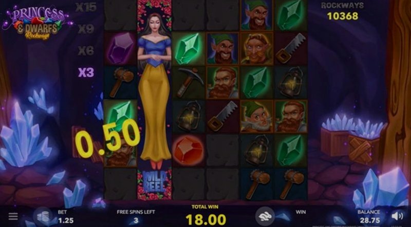 Играть The Princess & Dwarfs: Rockways от Mascot Gaming в казино 1Win