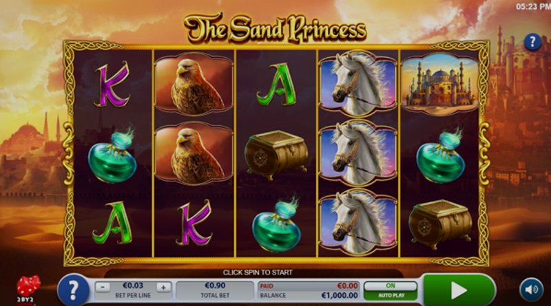 Играть The Sand Princess от Games Global в казино 1Win