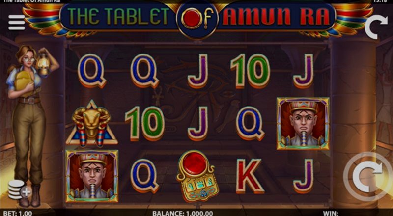 Играть The Tablet of Amun Ra от Leander в казино 1Win