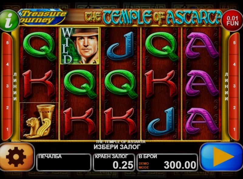 Играть The Temple Of Astarta от Ct Interactive в казино 1Win