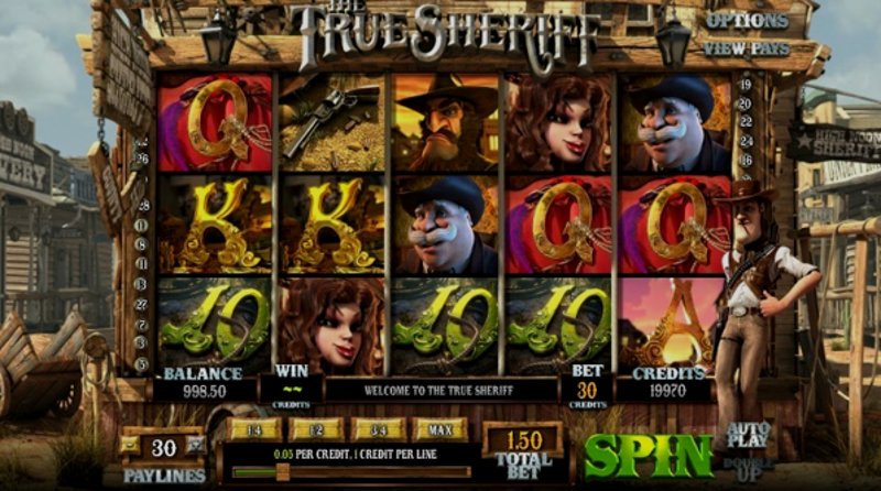 Играть The True Sheriff от Betsoft в казино 1Win