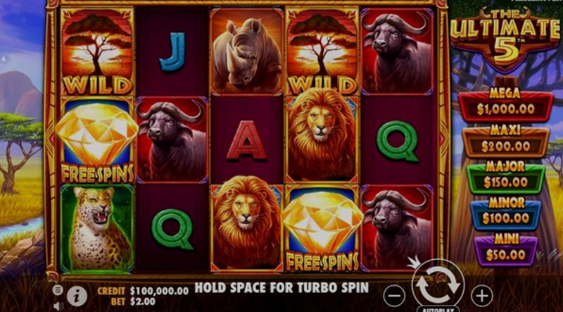 Играть The Ultimate 5 от Pragmatic в казино 1Win