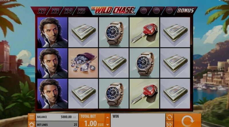 Играть Wild Chase от Quickspin в казино 1Win