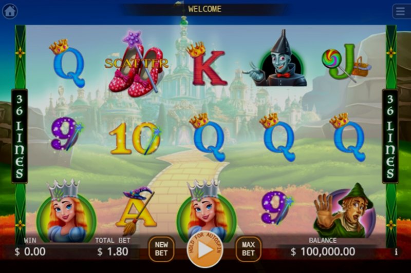 Играть The Wizard of Oz от Kagaming в казино 1Win