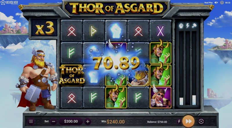 Играть Thor of Asgard от Revolver в казино 1Win