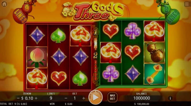 Играть Three Gods от Kagaming в казино 1Win
