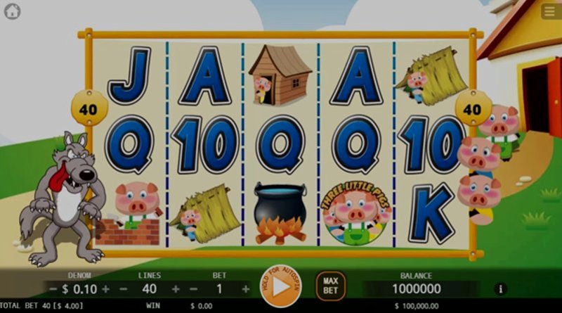 Играть Three Little Pigs от Kagaming в казино 1Win