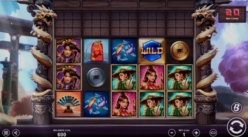 Играть Three Samurai от Slotmill в казино 1Win