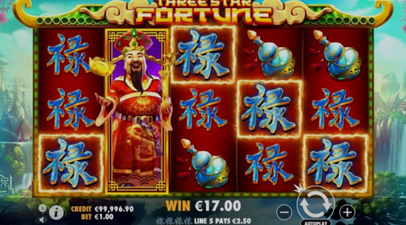 Играть Three Star Fortune от Pragmatic в казино 1Win