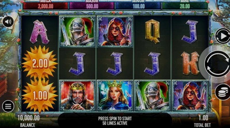Играть Throne of Camelot от Gamebeat в казино 1Win