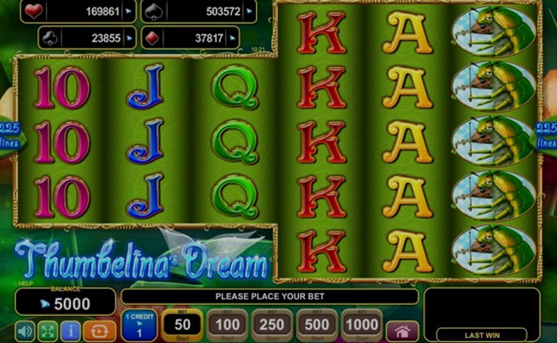Играть Thumbelinas Dream от Amusnet Interactive в казино 1Win