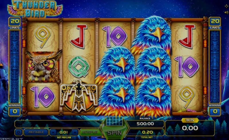 Играть Thunder Bird от Gameart в казино 1Win