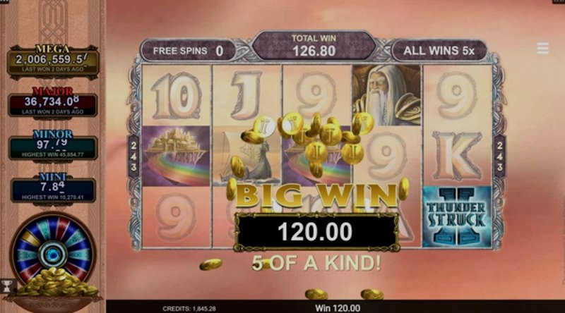 Играть Thunderstruck от Microgaming в казино 1Win
