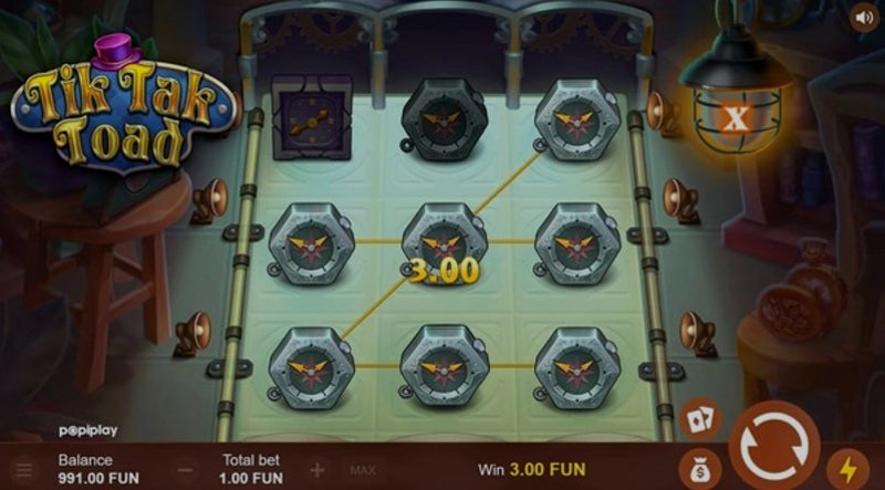 Играть Tik Tak Toad от Popiplay в казино 1Win