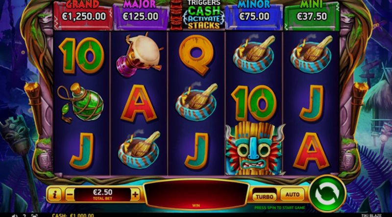 Играть Tiki Blaze от Rubyplay в казино 1Win