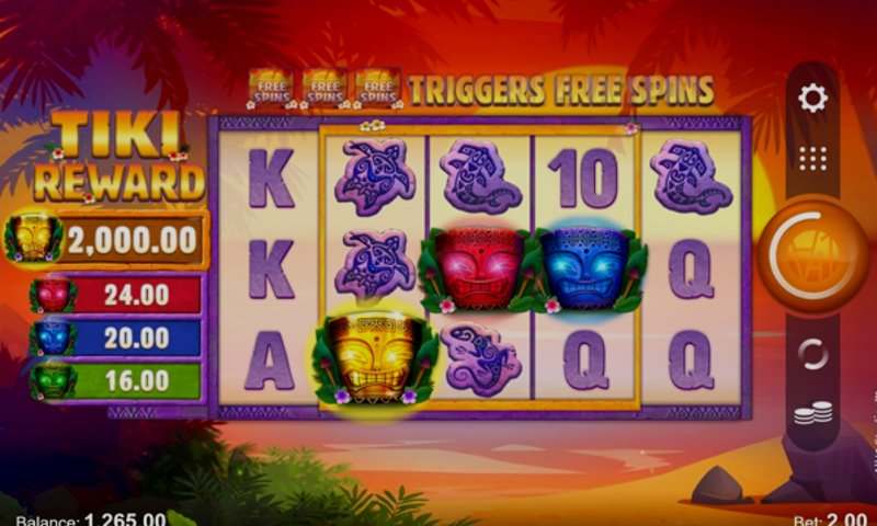 Играть Tiki Reward от Microgaming в казино 1Win