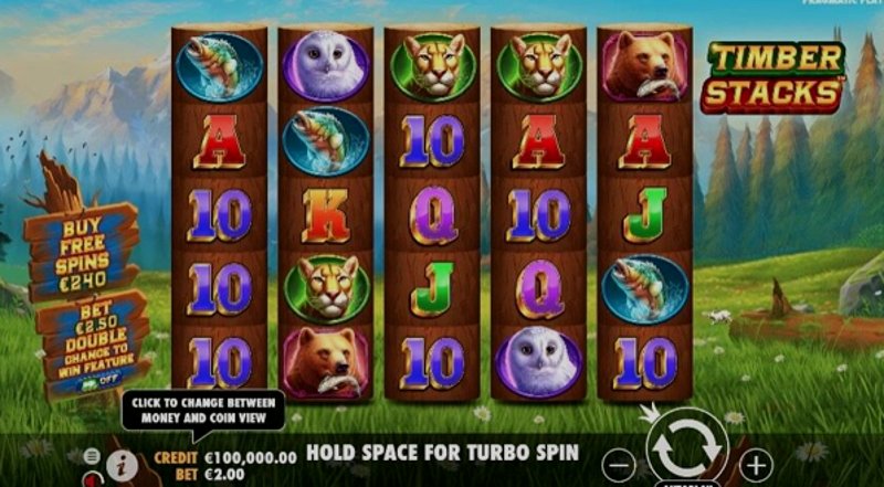 Играть Timber Stacks от Pragmatic в казино 1Win