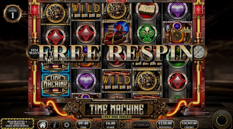 Играть Time Machine от Yggdrasil в казино 1Win