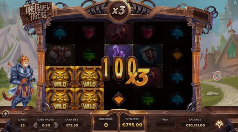 Играть Time Travel Tigers от Yggdrasil в казино 1Win