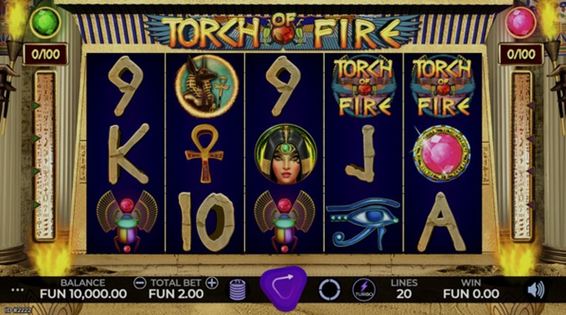 Играть Torch Of Fire от Caleta в казино 1Win