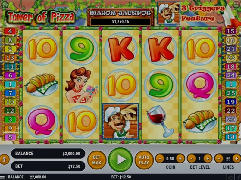 Играть Tower Of Pizza от Habanero в казино 1Win