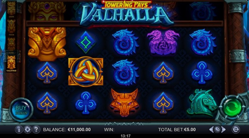 Играть Towering Pays Valhalla от Yggdrasil в казино 1Win