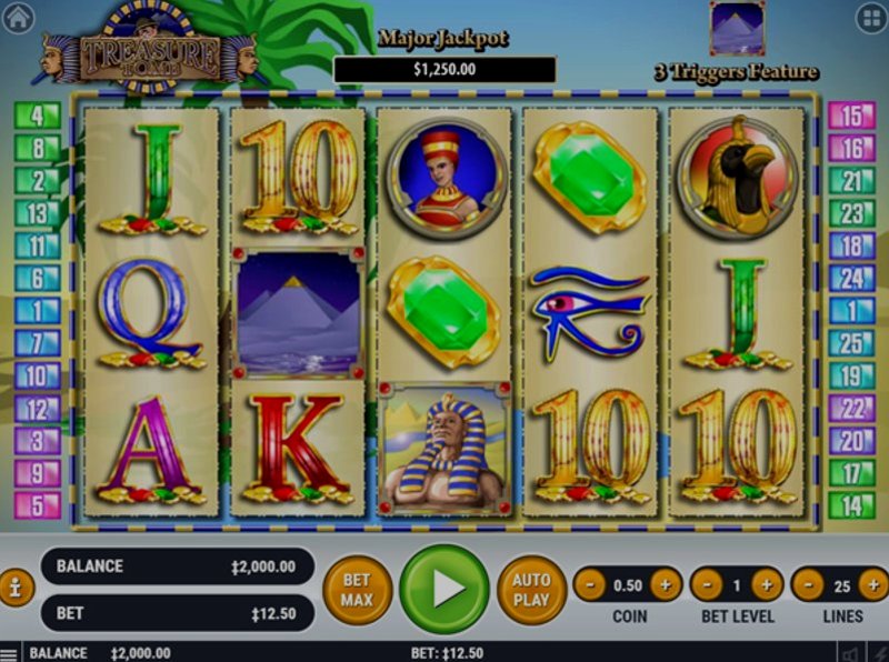 Играть Treasure Tomb от Habanero в казино 1Win